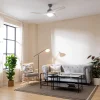 Imagen 4 Ventilador de techo EnergySilence Aero 560 IronWhite de 52” con luz LED 18W. Motor de 62W, 3 aspas, mando a distancia y función verano/invierno.