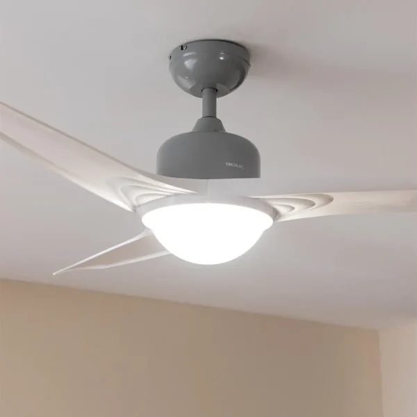 Imagen 6 Ventilador de techo EnergySilence Aero 560 IronWhite de 52” con luz LED 18W. Motor de 62W, 3 aspas, mando a distancia y función verano/invierno.