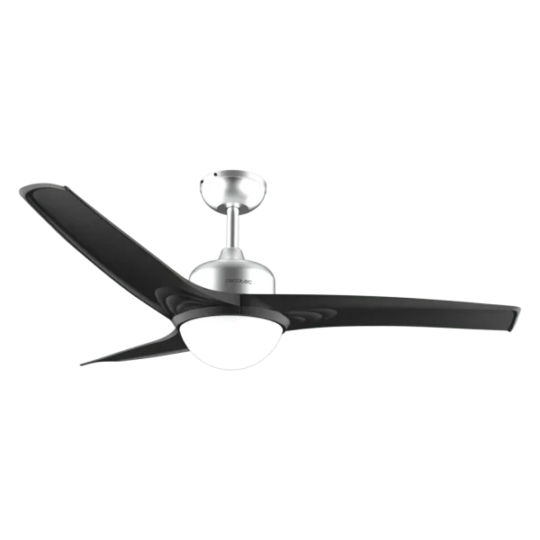 Imagen 2 Ventilador de techo de 52” con luz LED 18W y motor de 62W. Incluye 3 aspas, mando a distancia, temporizador y función verano/invierno para máximo confort.