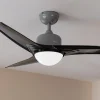 Imagen 6 Ventilador de techo de 52” con luz LED 18W y motor de 62W. Incluye 3 aspas, mando a distancia, temporizador y función verano/invierno para máximo confort.