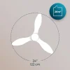 Imagen 4 Ventilador de techo EnergySilence Aero 5200 White de 48” con luz, 60 W de potencia y 4 aspas reversibles. Incluye mando a distancia y función invierno-verano.