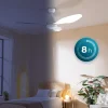 Imagen 7 Ventilador de techo EnergySilence Aero 5200 White de 48” con luz, 60 W de potencia y 4 aspas reversibles. Incluye mando a distancia y función invierno-verano.