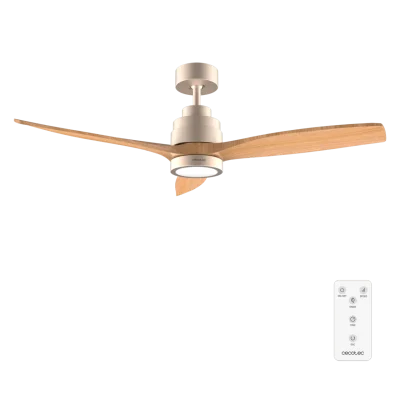 Ventilador de techo EnergySilence Aero 5295 GoldWhite con luz LED y motor DC