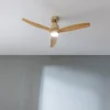 Imagen 3 Ventilador de techo EnergySilence Aero 5295 GoldWhite con motor DC de 35 W. 132 cm, luz LED, mando a distancia, temporizador y función verano/invierno.