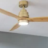 Imagen 6 Ventilador de techo EnergySilence Aero 5295 GoldWhite con motor DC de 35 W. 132 cm, luz LED, mando a distancia, temporizador y función verano/invierno.