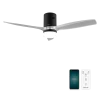 Ventilador de techo EnergySilence Aero 5285 Sun BlackTransparent Connected vista frontal aspas transparentes