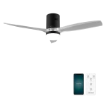 Ventilador de techo EnergySilence Aero 5285 Sun BlackTransparent Connected vista frontal aspas transparentes
