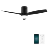 Ventilador de techo Cecotec EnergySilence Aero 5600 Aqua Black&Black Connected vista frontal aspas negras