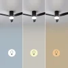 Imagen 8 Ventilador de techo IP44 de 52" con motor DC de 40 W. Incluye luz LED, control por WiFi, 6 velocidades y función verano-invierno. Ideal para exteriores.