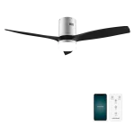 Ventilador de techo negro EnergySilence Aero 5600 Aqua IronBlack Connected con luz y aspas aerodinámicas