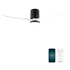 Ventilador de techo EnergySilence Aero 5600 Aqua Black&White Connected vista frontal aspas