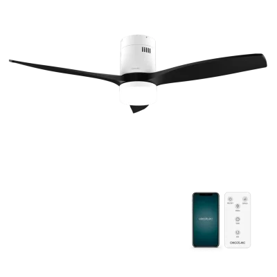 Ventilador de techo EnergySilence Aero 5600 Aqua Connected vista frontal aspas