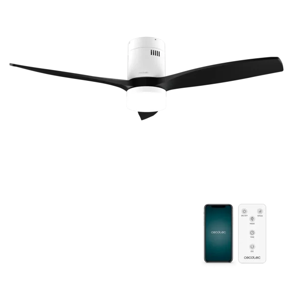 Ventilador de techo EnergySilence Aero 5600 Aqua Connected vista frontal aspas