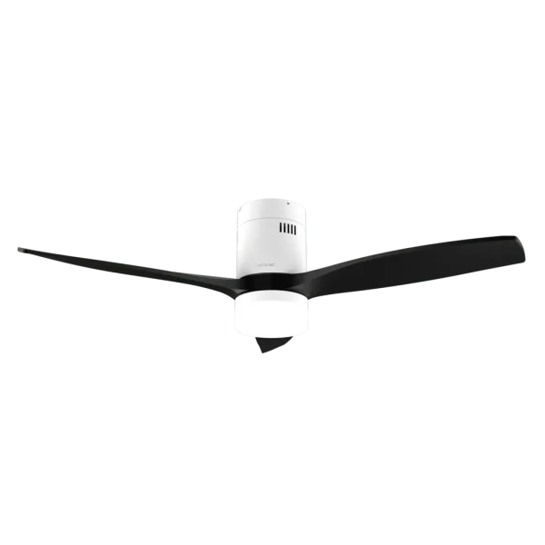 Imagen 2 Ventilador de techo WiFi de 52" con motor DC 40W, luz LED y protección IP44. Incluye mando a distancia, 6 velocidades y función verano-invierno.