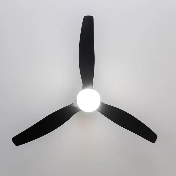 Imagen 5 Ventilador de techo WiFi de 52" con motor DC 40W, luz LED y protección IP44. Incluye mando a distancia, 6 velocidades y función verano-invierno.