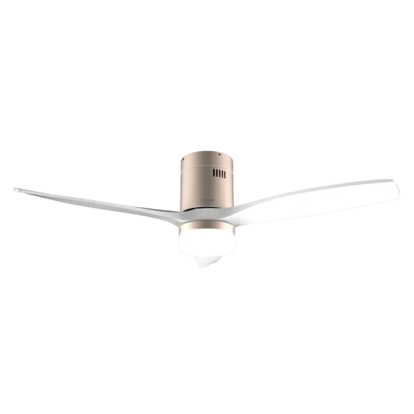 Imagen 2 Ventilador de techo WiFi con protección IP44 para exterior. Motor DC de 40 W, 52 pulgadas, luz LED integrada y sistema de inversión de giro verano-invierno.