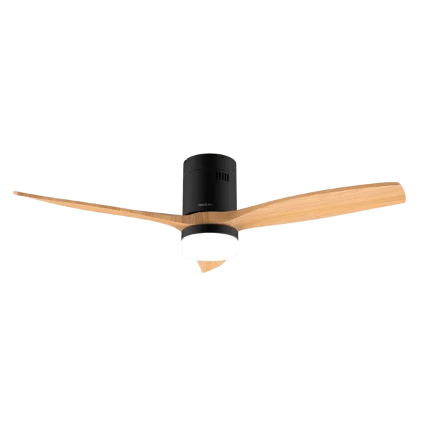 Imagen 2 Ventilador de techo con WiFi, luz LED y protección IP44. Motor DC de 40 W, 52 pulgadas, 3 aspas y función verano/invierno. Control remoto y app móvil.