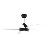 Imagen 2 Ventilador de techo de 42 pulgadas con motor de 53 W y luz LED integrada. Incluye mando a distancia, temporizador y 5 aspas reversibles para máximo confort.