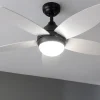 Imagen 6 Ventilador de techo de 42 pulgadas con motor de 53 W y luz LED integrada. Incluye mando a distancia, temporizador y 5 aspas reversibles para máximo confort.