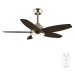 Ventilador de techo EnergySilence Aero 4200 GoldDarkWood con luz LED y mando a distancia