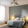 Imagen 4 Ventilador de techo de 42” con luz LED de 15W y acabado GoldDarkWood. Motor de 53W, 3 tonalidades de luz, mando a distancia y temporizador programable.