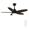 Ventilador de techo EnergySilence Aero 4200 Black&DarkWood con aspas bicolores y luz LED