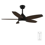 Ventilador de techo EnergySilence Aero 4200 Black&DarkWood con aspas bicolores y luz LED