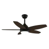 Imagen 2 Ventilador de techo 42” EnergySilence Aero 4200 Black&DarkWood. Motor 53W, luz LED 15W, mando a distancia y temporizador. Diseño elegante y silencioso.