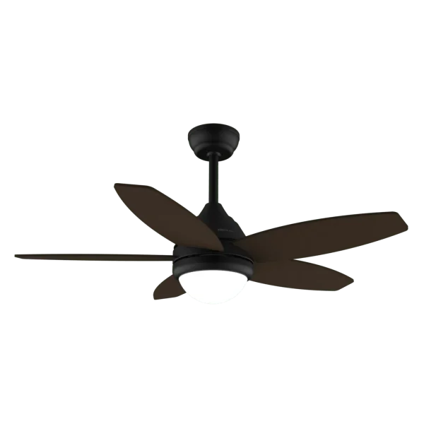 Imagen 2 Ventilador de techo 42” EnergySilence Aero 4200 Black&DarkWood. Motor 53W, luz LED 15W, mando a distancia y temporizador. Diseño elegante y silencioso.