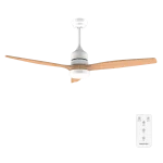 Ventilador de techo EnergySilence Aero 5275 WhiteWood con aspas efecto madera y luz LED