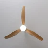 Imagen 5 Ventilador de techo con motor DC de 40 W, luz LED y mando a distancia. Silencioso, eficiente y con función verano-invierno. Diseño en blanco y madera.