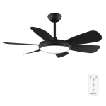 Ventilador de techo negro EnergySilence Aero 5200 Black Pro con aspas aerodinámicas