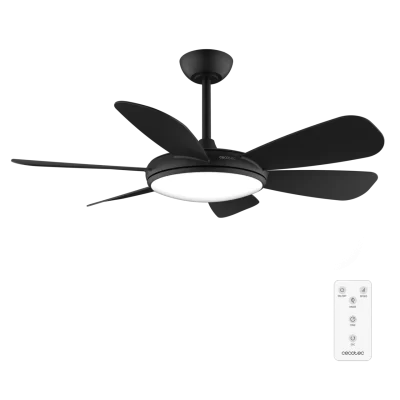 Ventilador de techo negro EnergySilence Aero 5200 Black Pro con aspas aerodinámicas