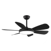 Imagen 2 Ventilador de techo EnergySilence Aero 5200 Black Pro con motor DC de 35 W. 52 pulgadas, 3 aspas, mando a distancia y función verano/invierno para el hogar.
