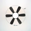 Imagen 4 Ventilador de techo EnergySilence Aero 5200 Black Pro con motor DC de 35 W. 52 pulgadas, 3 aspas, mando a distancia y función verano/invierno para el hogar.