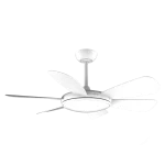 Ventilador de techo blanco Cecotec EnergySilence Aero 5200 White Pro con motor DC y mando a distancia