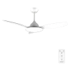 Ventilador de techo EnergySilence 4800 Light White con luz LED encendida y mando a distancia