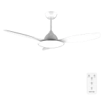 Ventilador de techo EnergySilence 4800 Light White con luz LED encendida y mando a distancia