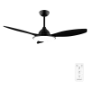 Ventilador de techo Cecotec EnergySilence 4800 Light Black con luz LED encendida y aspas negras
