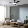 Imagen 4 Ventilador de techo con motor DC de 35 W y luz LED. Silencioso, 48 pulgadas, 6 velocidades, mando a distancia y función verano/invierno para climatización.