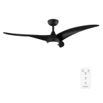 Ventilador de techo negro EnergySilence Aero 5295 Black con motor DC y luz LED encendida