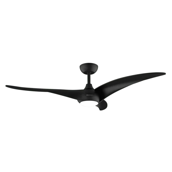 Imagen 2 Ventilador de techo EnergySilence Aero 5295 Black de 54 pulgadas con motor DC de 40 W, luz LED integrada y temporizador. Máximo silencio y gran caudal de aire.