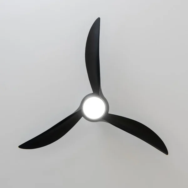 Imagen 5 Ventilador de techo EnergySilence Aero 5295 Black de 54 pulgadas con motor DC de 40 W, luz LED integrada y temporizador. Máximo silencio y gran caudal de aire.