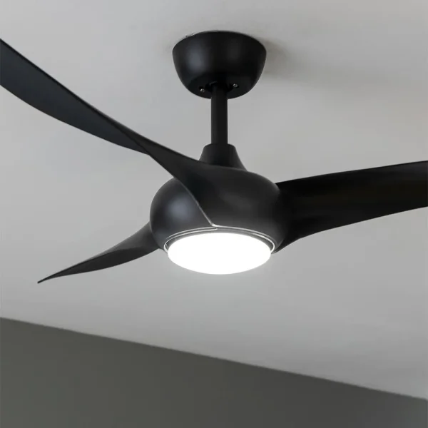 Imagen 6 Ventilador de techo EnergySilence Aero 5295 Black de 54 pulgadas con motor DC de 40 W, luz LED integrada y temporizador. Máximo silencio y gran caudal de aire.