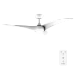 Ventilador de techo EnergySilence Aero 5295 White con luz LED encendida y aspas blancas