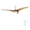 Ventilador de techo EnergySilence Aero 5295 WhiteWood con luz LED y aspas de madera
