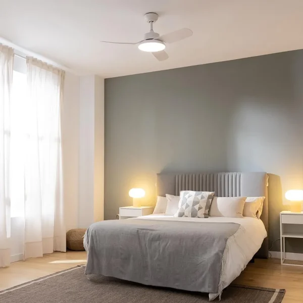 Imagen 4 Ventilador de techo EnergySilence Aero 5200 Light White con motor DC de 40 W, luz LED, 106 cm de diámetro, 6 velocidades y función verano e invierno.