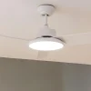 Imagen 6 Ventilador de techo EnergySilence Aero 5200 Light White con motor DC de 40 W, luz LED, 106 cm de diámetro, 6 velocidades y función verano e invierno.