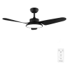 Ventilador de techo EnergySilence Aero 5200 Light Black con luz LED y motor DC vista frontal