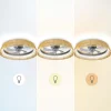 Imagen 5 Ventilador de techo compacto con luz LED de 45 W y motor DC de 15 W. Diseño natural, 5 aspas, control remoto, temporizador y sistema de inversión de giro.
